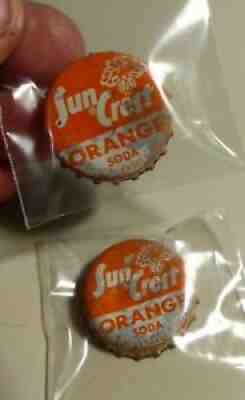 Vintage Collectible Sun Crest Orange Cork Soda Bottle Advertising Cap Used