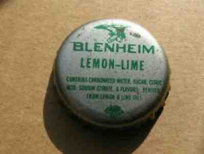 BLENHEIM LEMON LIME SODA BOTTLE CAP SOUTH CAROLINA SC TAX VINTAGE 1970'S era