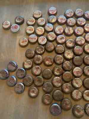 Vintage Collection lot of 110+ Coca Cola bottle caps,cork lined
