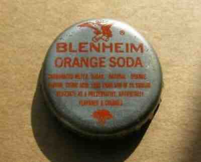 BLENHEIM ORANGE SODA BOTTLE CAP SOUTH CAROLINA SC TAX VINTAGE 1970'S era