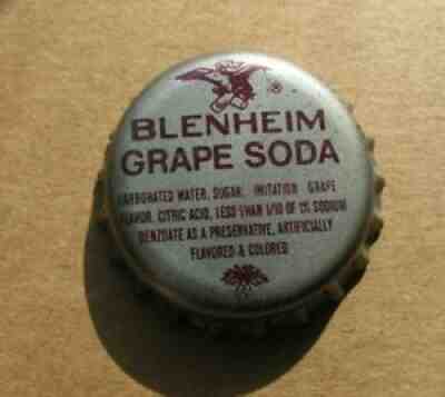 BLENHEIM GRAPE SODA BOTTLE CAP SOUTH CAROLINA SC TAX VINTAGE 1970'S era