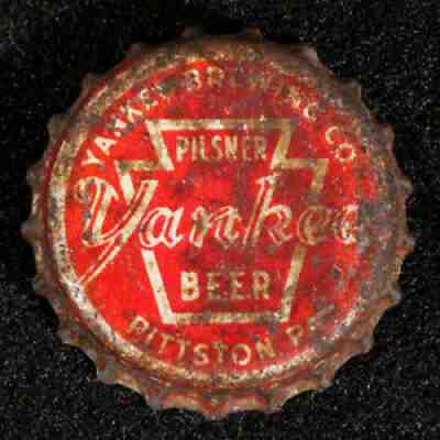 YANKEE PILSNER PA TAX CORK BEER BOTTLE CAP PITTSTON PENNSYLVANIA PENN PA VINTAGE