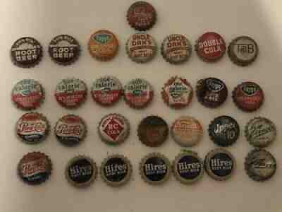 29 Vintage Soda Bottle Caps Faygo Tab Hires Uncle Dan Vernors