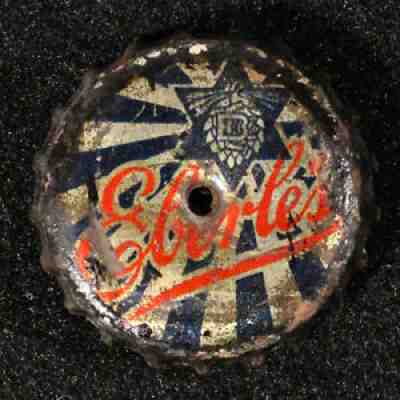 EBERLE'S BLUE STAR BEER CORK LINED BEER BOTTLE CAP JACKSON MICHIGAN MICH VINTAGE