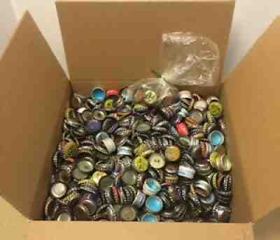 HUGE LOT OF VINTAGE SODA POP BOTTLE CAPS 8 1/2+ LBS 1950s-1980s WEST VIRGINIA WV
