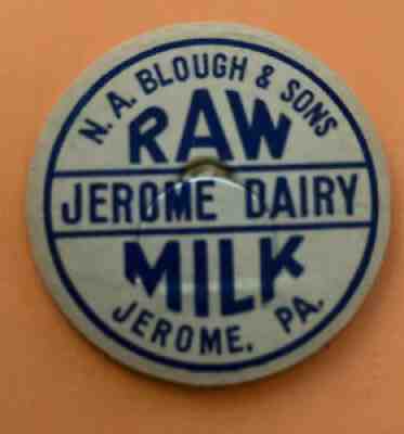 Vintage Lot of 70 milk caps JEROME DAIRY N. A Blough & Sons Raw Milk Jerome, PA