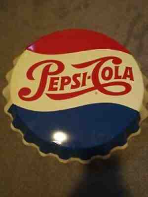 Vintage Stout Pepsi Cola PM1061 270 Stout Bottle Cap Sign Great Shape 19" USA