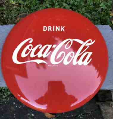 Minty Vintage Antique Coke Coca Cola Tin Non Porcelain Button Bottle Cap Sign