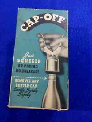 Vintage 1940s NOS "CAP-OFF" Eagle Co.Modern Bottle Cap Opener. IOB