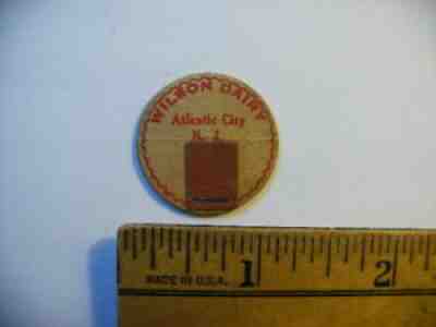 WILSON DAIRY ATLANTIC CITY NJ VINTAGE TINY MILK BOTTLE CAP LOT D-1