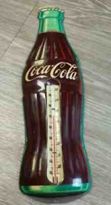 Vintage Early Robertson Coca-Cola Bottlecap Working Thermometer Advertising