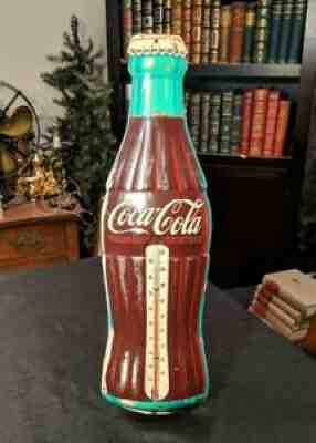 Vintage Early Robertson Coca-Cola Bottlecap Working Thermometer Advertising USA