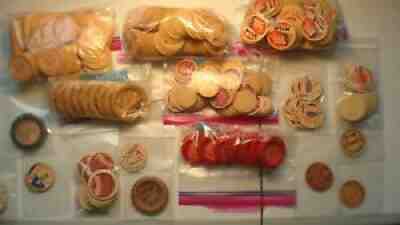 Massive Vintage MILK BOTTLE CAP Lot - RARE MICHIGAN - IOWA - ILLINOIS - MUST SEE