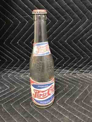 VTG Sparkling PEPSI-COLA 12 fl oz w/ PAPER LABEL Cincinnati OH Glass Bottle Cap