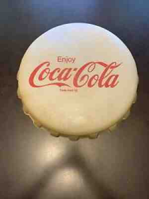 Vintage COKE Oversized Soda BOTTLE CAP SOFT FOAM ADVERTISING SIGN Coca Cola CO.