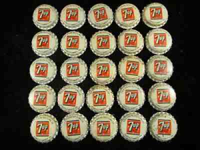 LOT OF 100 VINTAGE 7UP "Punxsutawney, Pa CORK unused...SODA BOTTLE CAP