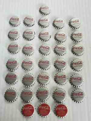 31 VINTAGE CORK COCA-COLA BOTTLE CAPS CARAMEL COLORED 3 Coke Classic, NOS