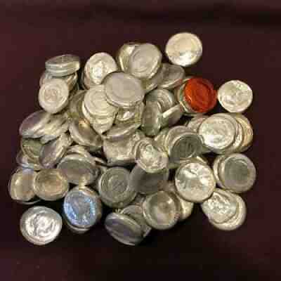 Vintage Milk Bottle Tin Foil Aluminum Caps Tops 100+ Meadow Gold Decatur ILL