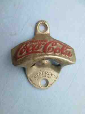 Vintage STARR "X" Wall Mount COCA-COLA Bottle Cap Opener Pat'd 1925 Brown Co. #6