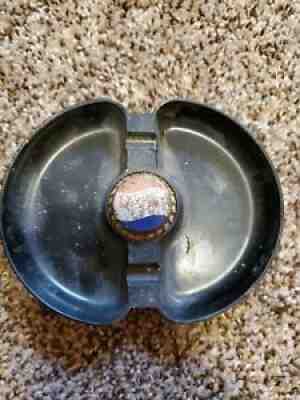 Vintage Pepsi Cola Brown Bakelite Ashtray Bottle Cap Original ash tray 1950's