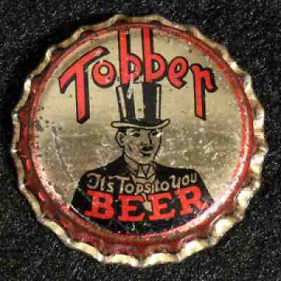 TOPPER UNUSED CORK BEER BOTTLE CAP PRIMA BISMARCK CHICAGO ILLINOIS CROWN TOP HAT