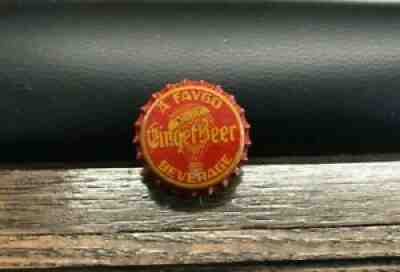 VINTAGE UNUSED FAYGO GINGER BEER SODA POP CORK BOTTLE CAP / CROWN DETROIT MI