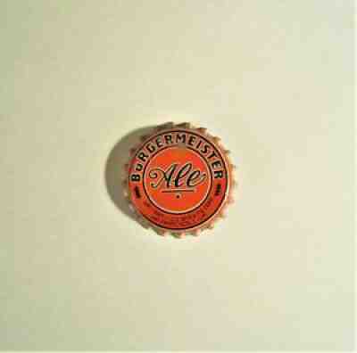 (A) ~BURGERMEISTER ALE~ Cork Beer Cap Bottle Cone Top Crown San Francisco CA