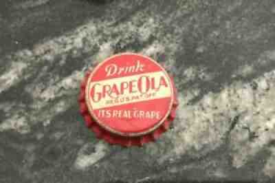 VINTAGE UNUSED GRAPE OLA - GRAPEOLA SODA SOFT DRINK CORK BOTTLE CAP / CROWN