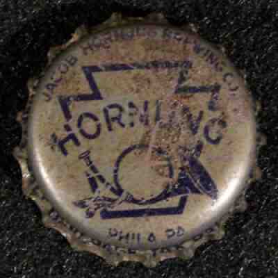 HORNUNG TRUMPET PA TAX CORK BEER BOTTLE CAP PHILADELPHIA PENNSYLVANIA CROWN PENN