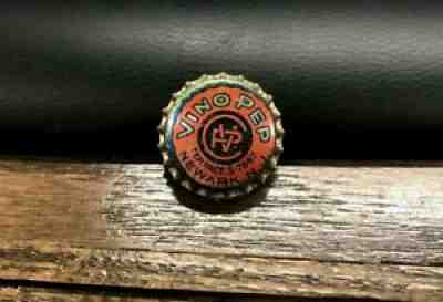 VINTAGE UNUSED VINO PEP SODA POP BEVERAGE CORK BOTTLE CAP CROWN NEWARK NJ