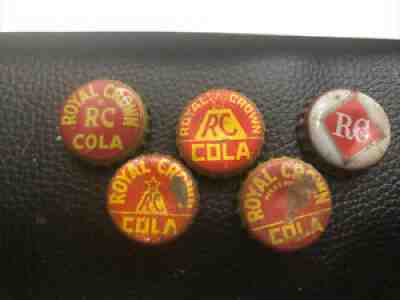 Vintage Royal Crown Cola Soda Bottle Cap Old Cork Lined Collection Rc Cola
