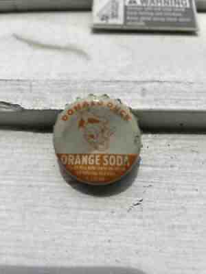 Donald Duck Orange Soda - Cork Vintage bottle cap crown