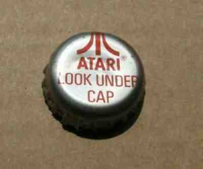 ATARI LOOK UNDER CAP COCA COLA SODA CAP CROWN VINTAGE 1980'S ERA PL CAP #1