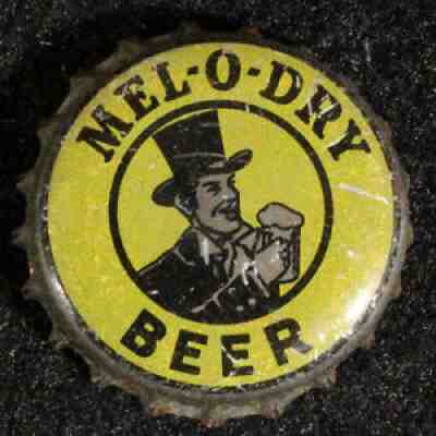 MEL-O-DRY BEER CORK BOTTLE CAP FRANKENMUTH BREWING MICHIGAN CROWN MICH TOP HAT++