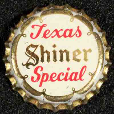 SHINER TEXAS SPECIAL UNUSED CORK LINED BEER BOTTLE CAP SPOETZL TEXAS CROWN TEX