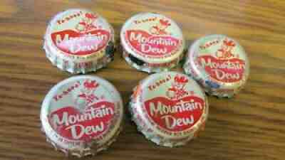 Mountain Dew Ya-hooo! HILLBILLY 5X crown caps Mt. Dew PEPSI NEW YORK N.Y.