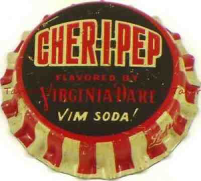 1930s no bottler VIRGINIA DARE CHERI-PEP SODA Crown Tavern Trove