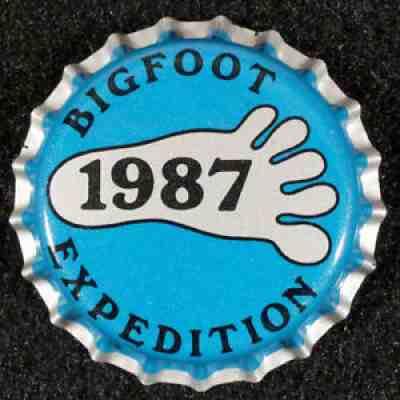 BIG FOOT 1987 PLASTIC BOTTLE CAP SIERRA NEVADA CALIFORNIA MICRO SET CROWNS PALE+