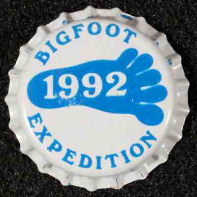 BIG FOOT 1992 PLASTIC BOTTLE CAP SIERRA NEVADA CALIFORNIA MICRO SET CROWNS PALE+