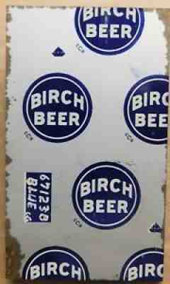 BIRCH BEER soda bottle cap SHEET CUT Crown Cork & Seal Baltimore
