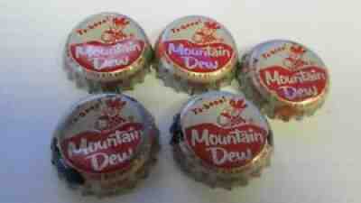 Mountain Dew Ya-hooo! HILLBILLY 5X crown caps Mt. Dew PEPSI NEW YORK N.Y.