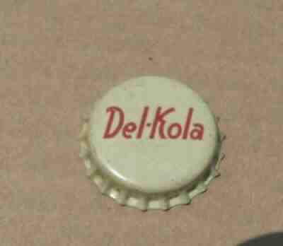UNUSED DEL COLA SODA CORK ERA BOTTLE CAP VINTAGE COLLECTIBLE CROWN CAP