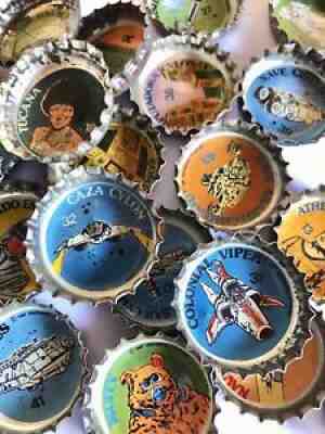 Battlestar Galactica Pepsi Teem Bottle Caps Set of 44 + Album Argentina Vintage