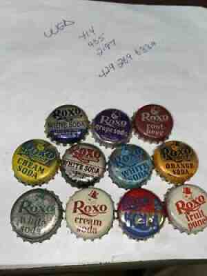 11 Old Vintage cork lined Lined soda bottle caps