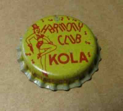 HARMONY CLUB KOLA CORK ERA SODA CAP SCRANTON BEV CLEVELAND OHIO