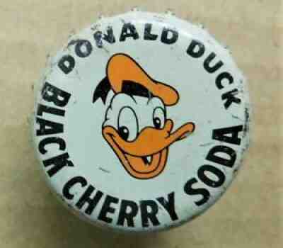 DONALD DUCK BLACK CHERRY soda bottle cap WITH CORK