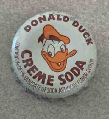 Donald Duck Creme Soda Cork Bottle Cap