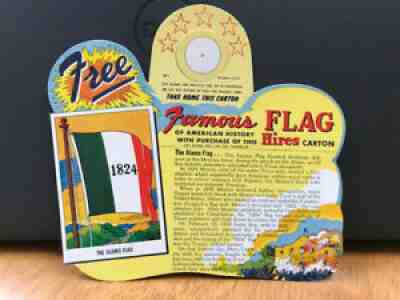 Vintage Hires Root Beer Set of 5 Famous Flag Promo Bottle Toppers - NOS 3 sets