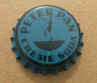 PETER PAN CREAM SODA CORK ERA BOTTLE CAP HUNTINGTON PARK CALIFORNIA CA CAILF