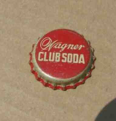 WAGNER CLUB SODA CORK ERA CAP CINCINNATI OHIO UNUSED VINTAGE CREAM LETTERS